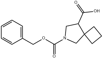 6-CBZ-6-氮杂螺[3.4]辛烷-8-甲酸 结构式