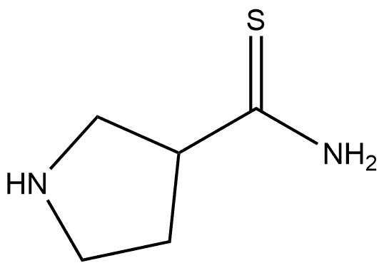 Pyrrolidine-3-carbothioic acid amide Structure