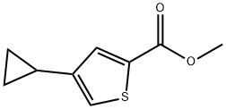 Methyl 4-(cyclopropyl)thiophene-2-
carboxylate Structure