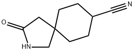 2-Azaspiro[4.5]decane-8-carbonitrile, 3-oxo- Struktur
