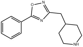 5-苯基-3-(哌啶-4-基甲基)-1,2,4-噁二唑 结构式