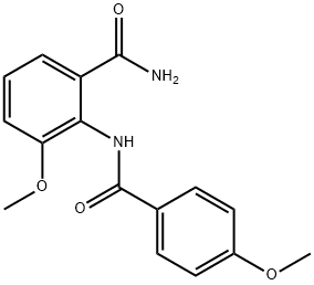 Benzamide, 3-methoxy-2-[(4-methoxybenzoyl)amino]- Structure