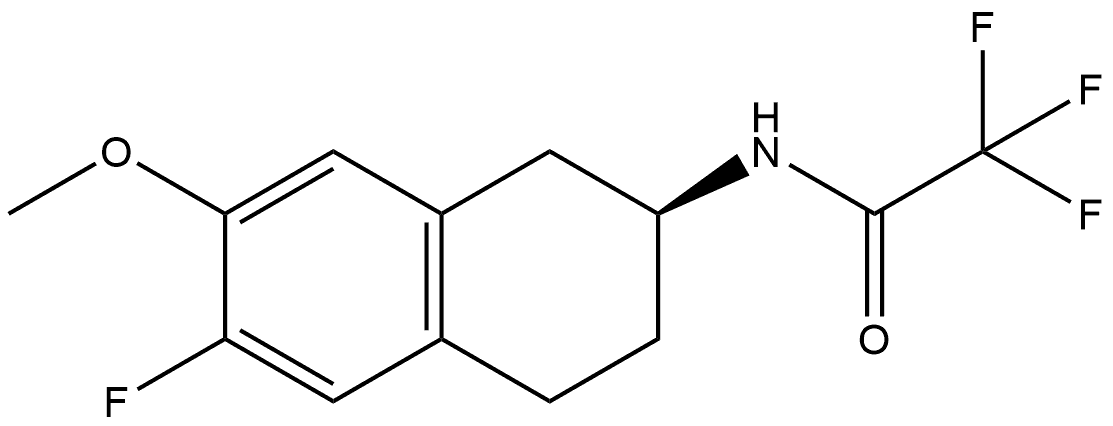 (S)-2,2,2-trifluoro-N-(6-fluoro-7-methoxy-1,2,3,4-tetrahydronaphthalen-2-yl)acetamide Structure
