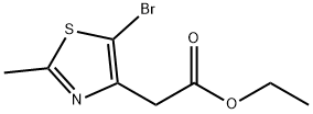 ethyl 2-(5-bromo-2-methyl-1,3-thiazol-4-yl)acetate Structure