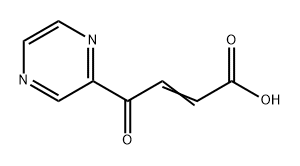 2-Butenoic acid, 4-oxo-4-(2-pyrazinyl)- Struktur