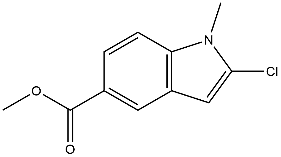 Methyl 2-chloro-1-methyl-1H-indole-5-carboxylate Structure