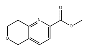 5H-Pyrano[4,3-b]pyridine-2-carboxylic acid, 7,8-dihydro-, methyl ester Struktur