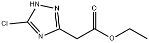 1H-1,2,4-Triazole-3-acetic acid, 5-chloro-, ethyl ester Struktur
