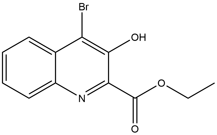 4-溴-3-羟基喹啉-2-羧酸乙酯,2112655-18-0,结构式