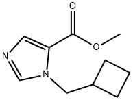 1H-Imidazole-5-carboxylic acid, 1-(cyclobutylmethyl)-, methyl ester Structure