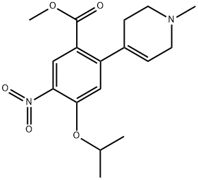 methyl 4-isopropoxy-2-(1-methyl-1,2,3,6-tetrahydropyridin-4-yl)-5-nitrobenzoate Structure