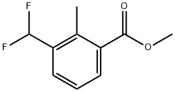 Benzoic acid, 3-(difluoromethyl)-2-methyl-, methyl ester Structure