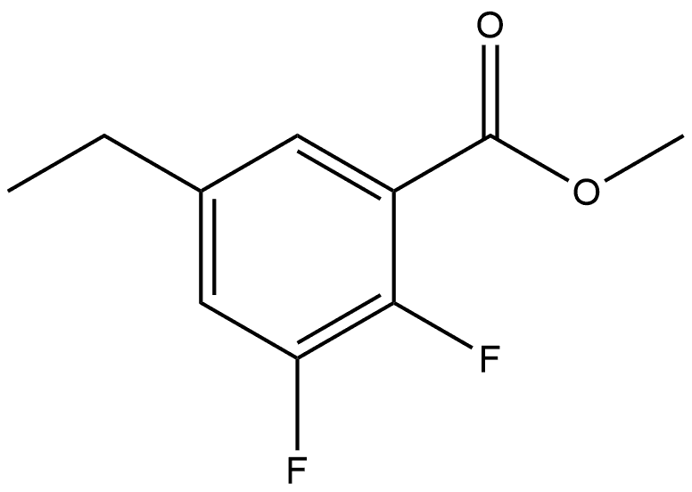 Methyl 5-ethyl-2,3-difluorobenzoate 化学構造式