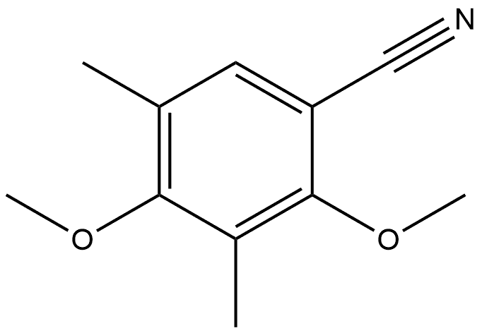 2,4-Dimethoxy-3,5-dimethylbenzonitrile Structure