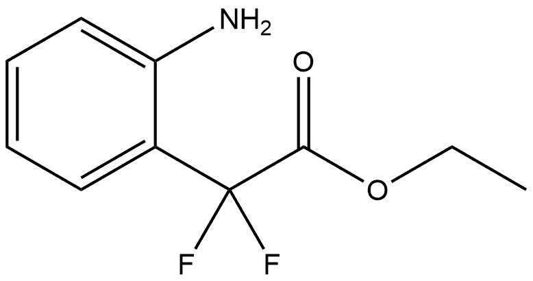 Ethyl 2-(2-aminophenyl)-2,2-difluoroacetate Structure