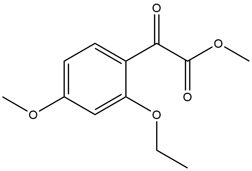 Methyl 2-ethoxy-4-methoxy-α-oxobenzeneacetate Structure