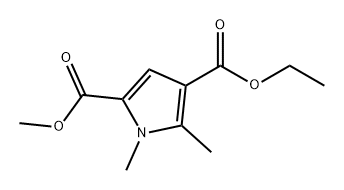 1H-Pyrrole-2,4-dicarboxylic acid, 1,5-dimethyl-, 4-ethyl 2-methyl ester Structure