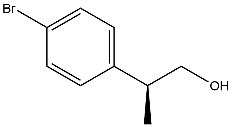Benzeneethanol, 4-bromo-β-methyl-, (βS)- Structure