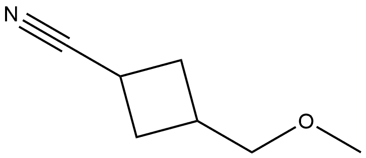 3-(methoxymethyl)cyclobutane-1-carbonitrile,2113155-25-0,结构式