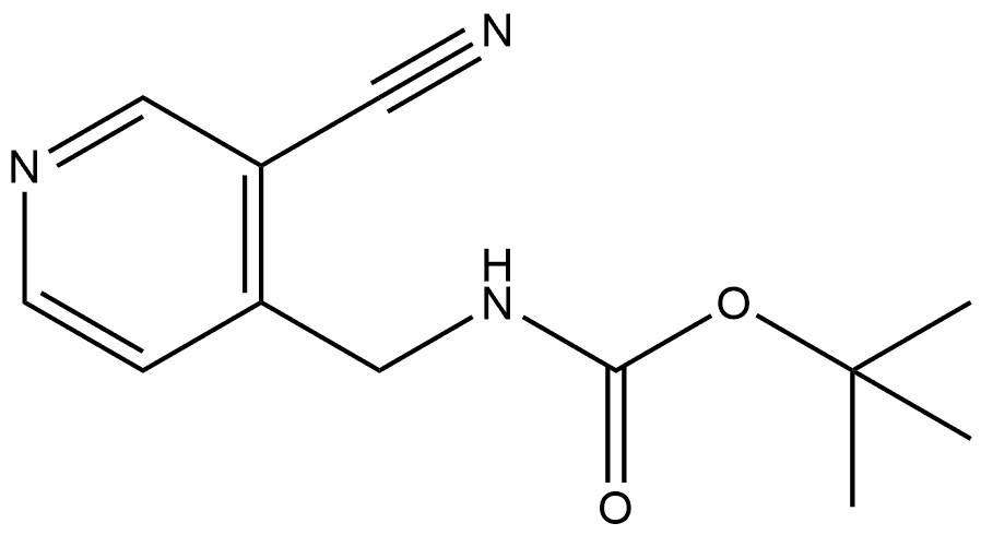 tert-Butyl ((3-cyanopyridin-4-yl)methyl)carbamate Structure