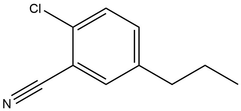 2-Chloro-5-propylbenzonitrile 结构式