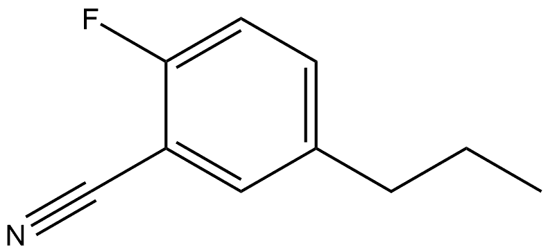 2-Fluoro-5-propylbenzonitrile,2113445-22-8,结构式