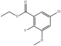 Ethyl 5-chloro-2-fluoro-3-methoxybenzoate,2113540-37-5,结构式