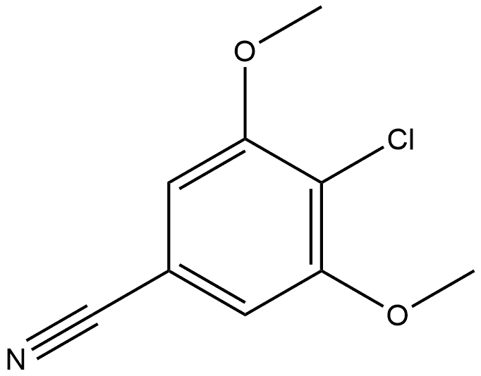 4-Chloro-3,5-dimethoxybenzonitrile Structure