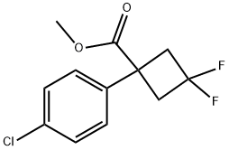 Methyl 1-(4-chlorophenyl)-3,3-difluorocyclobutanecarboxylate Structure