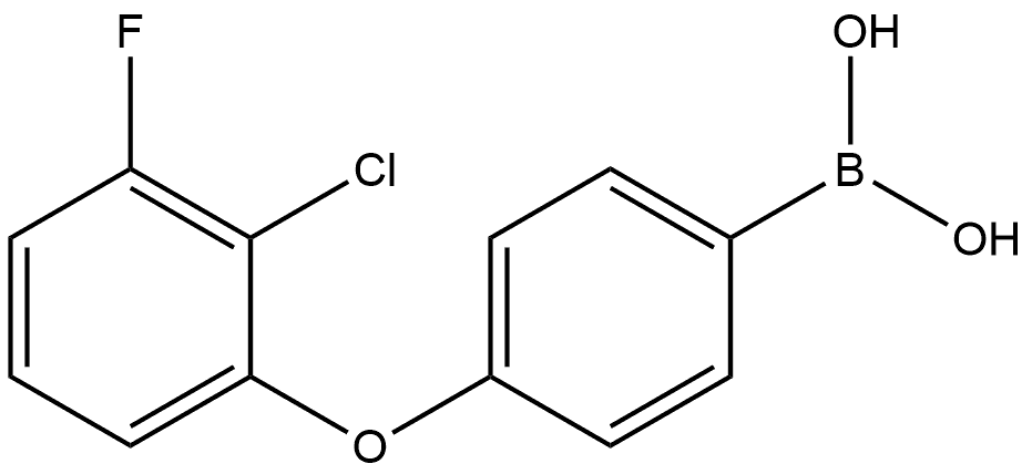 B-[4-(2-Chloro-3-fluorophenoxy)phenyl]boronic acid Structure