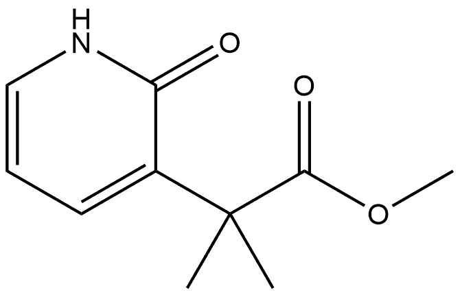 3-Pyridineacetic acid, 1,2-dihydro-α,α-dimethyl-2-oxo-, methyl ester Structure