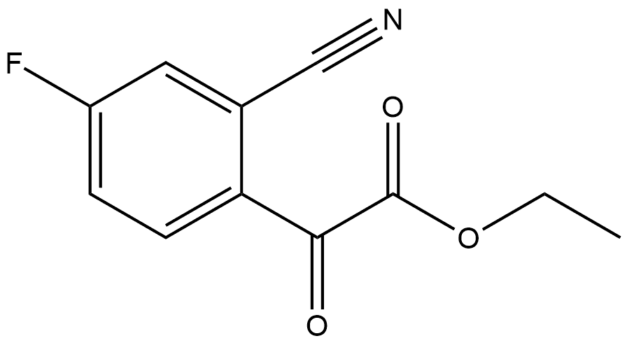 ethyl 2-(2-cyano-4-fluorophenyl)-2-oxoacetate Structure