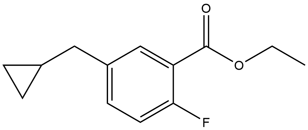 ethyl 5-(cyclopropylmethyl)-2-fluorobenzoate Structure