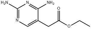 5-Pyrimidineacetic acid, 2,4-diamino-, ethyl ester Structure