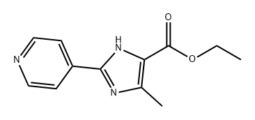 1H-Imidazole-5-carboxylic acid, 4-methyl-2-(4-pyridinyl)-, ethyl ester Structure