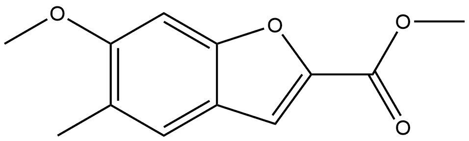 Methyl 6-methoxy-5-methyl-2-benzofurancarboxylate Structure