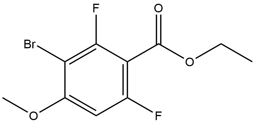 Ethyl 3-bromo-2,6-difluoro-4-methoxybenzoate Structure