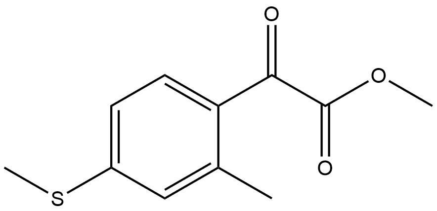 Methyl 2-methyl-4-(methylthio)-α-oxobenzeneacetate Structure