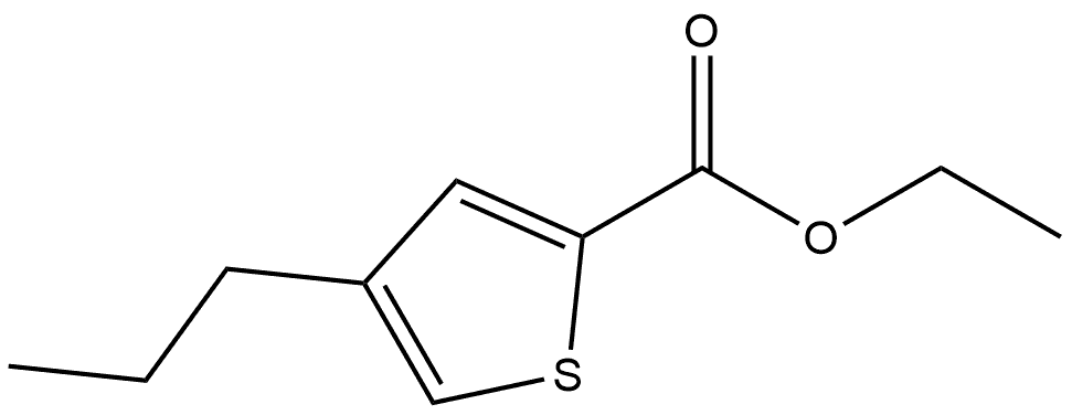 Ethyl 4-propyl-2-thiophenecarboxylate,2114460-42-1,结构式