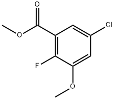 Methyl 5-chloro-2-fluoro-3-methoxybenzoate Structure