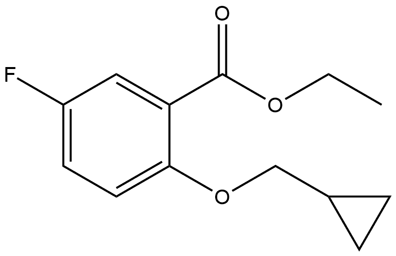 Ethyl 2-(cyclopropylmethoxy)-5-fluorobenzoate Structure