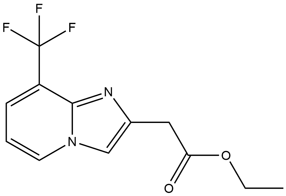 ethyl 2-(8-(trifluoromethyl)imidazo[1,2-a]pyridin-2-yl)acetate Structure