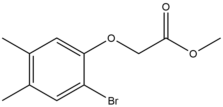 Methyl 2-(2-bromo-4,5-dimethylphenoxy)acetate Structure