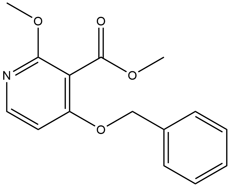 Methyl 2-methoxy-4-(phenylmethoxy)-3-pyridinecarboxylate Structure