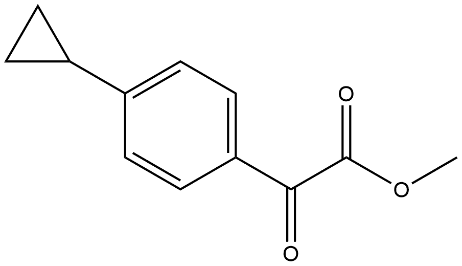 Methyl 4-cyclopropyl-α-oxobenzeneacetate Structure