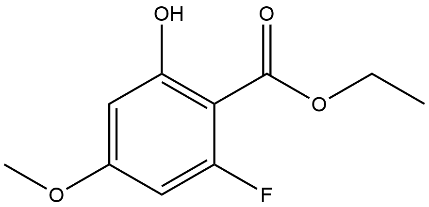 ethyl 2-fluoro-6-hydroxy-4-methoxybenzoate,2114775-03-8,结构式