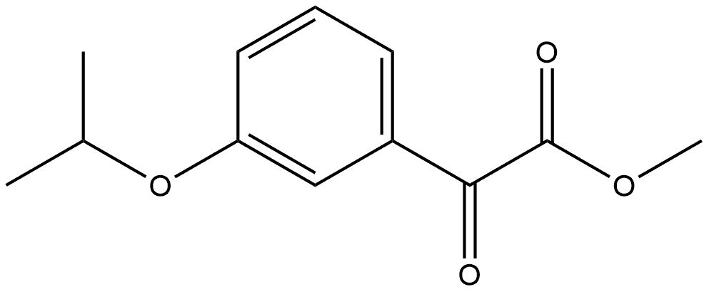 Methyl 3-(1-methylethoxy)-α-oxobenzeneacetate,2114802-89-8,结构式