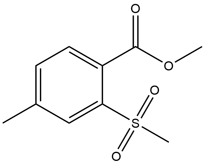 Methyl 4-methyl-2-(methylsulfonyl)benzoate Structure