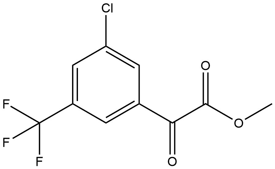 Methyl 3-chloro-α-oxo-5-(trifluoromethyl)benzeneacetate Struktur