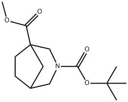 3-O-Tert-butyl 1-O-methyl 3-azabicyclo[3.2.1]octane-1,3-dicarboxylate Structure